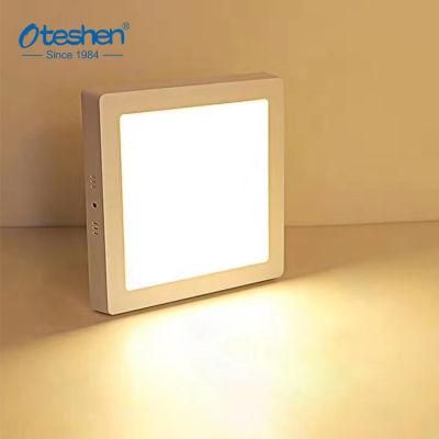 Indoor Lighting Surface Mounted IP20 Square LED Panel Light 12W