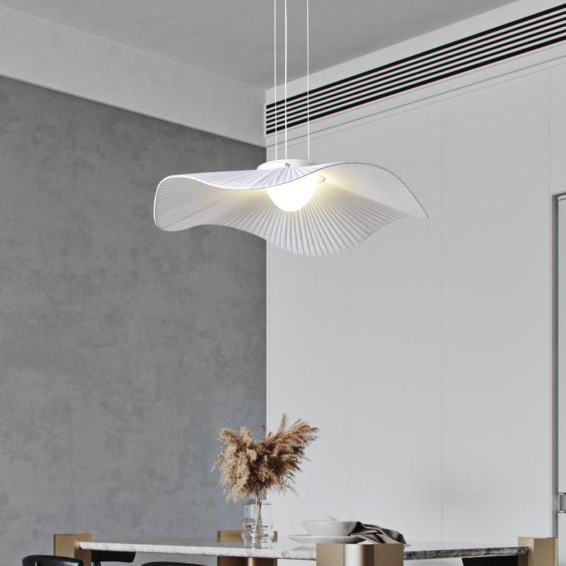 2022 Creative Simple Lotus Leaf Chandelier Restaurant Bedside Modern Pendant Light