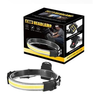 Outdoor COB Headlight 3AAA Battery Multifunctional Waterproof LED Headlamp