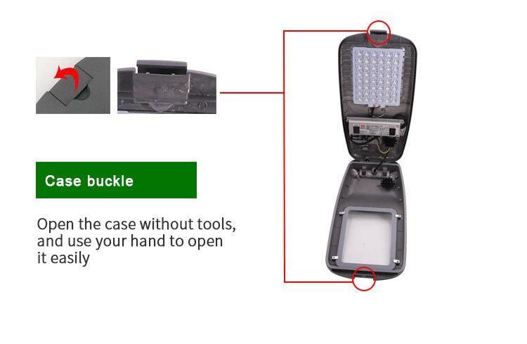 LED Street Light LED LED Street Light Tool-Free Buckle Design 150W 150lm/W Aluminium Profile Housing Outdoor LED Street Light