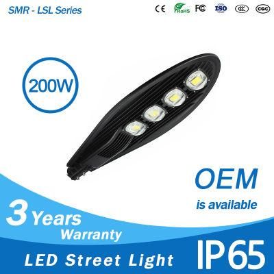 200 Watt IP65 Manufacturer Outdoor Waterproof Bridgelux COB LED Street Light