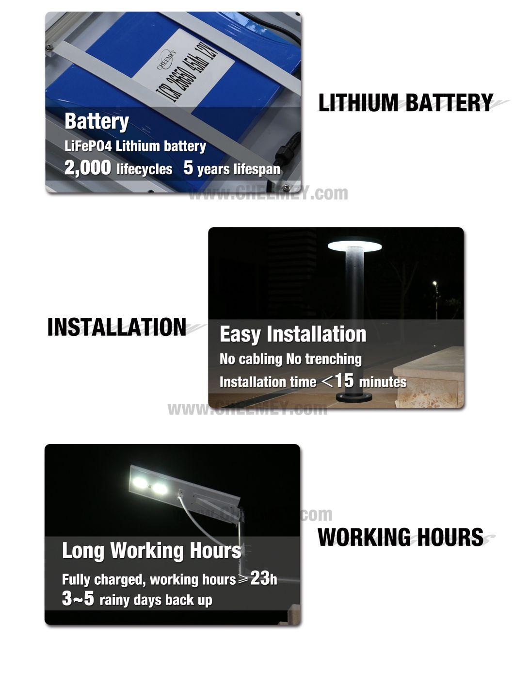 Economical Solar Garden Light Solar Street Light with LiFePO4 Battery