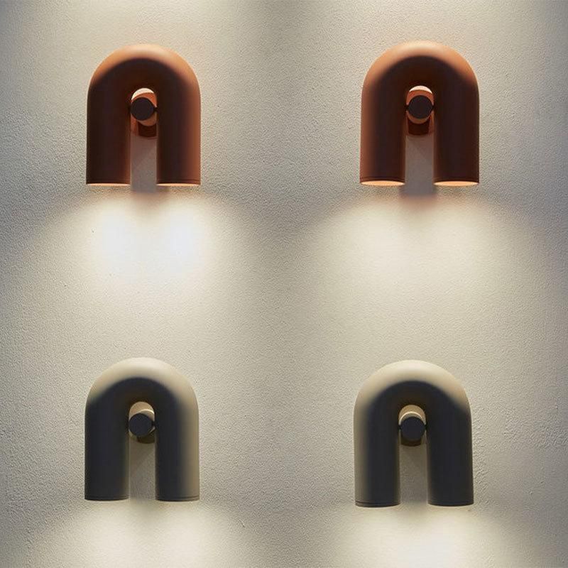 2022 Northern Europe Postmodern Simple Creative Personality Living Room Dining Room Designer Model Bedroom Art U - Shaped Chandelier