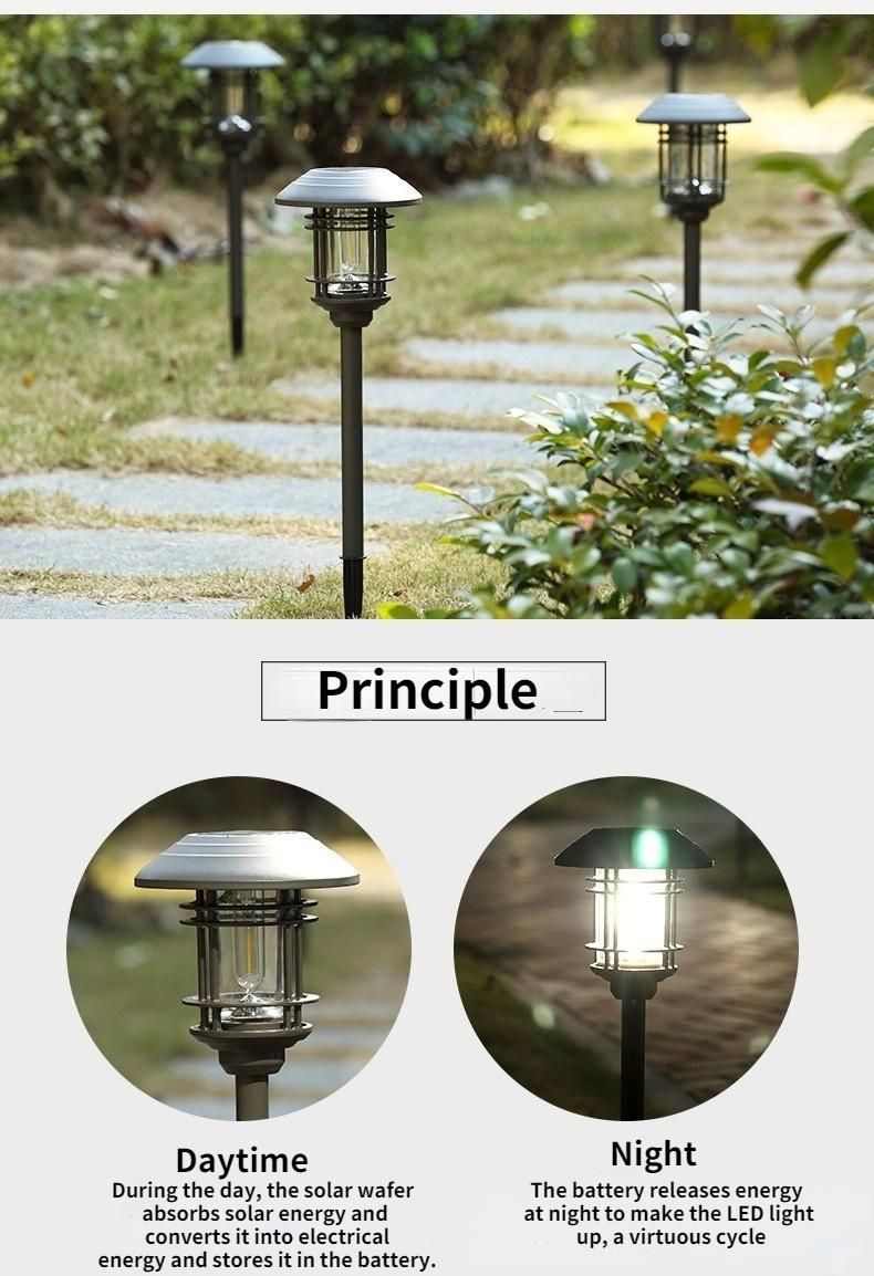 Modern Design Pathway Garden Lawn Lights and Decoration in One Outdoor IP65 Waterproof LED Solar Garden Light