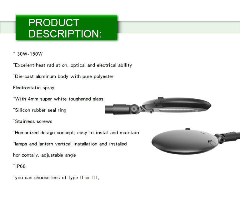 30/50W Outdoor LED Area Post Top Light for Parks Courtyard