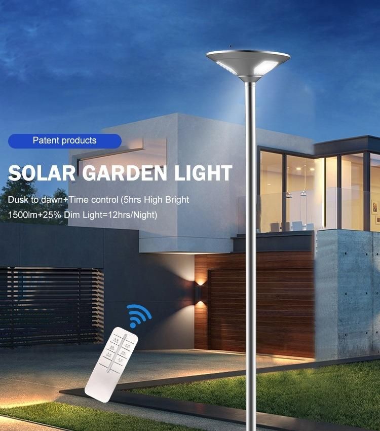 Aluminum Outdoor IP65 Waterproof Time Controller 20 30 50 Watt Intelligence Solar LED Street Light