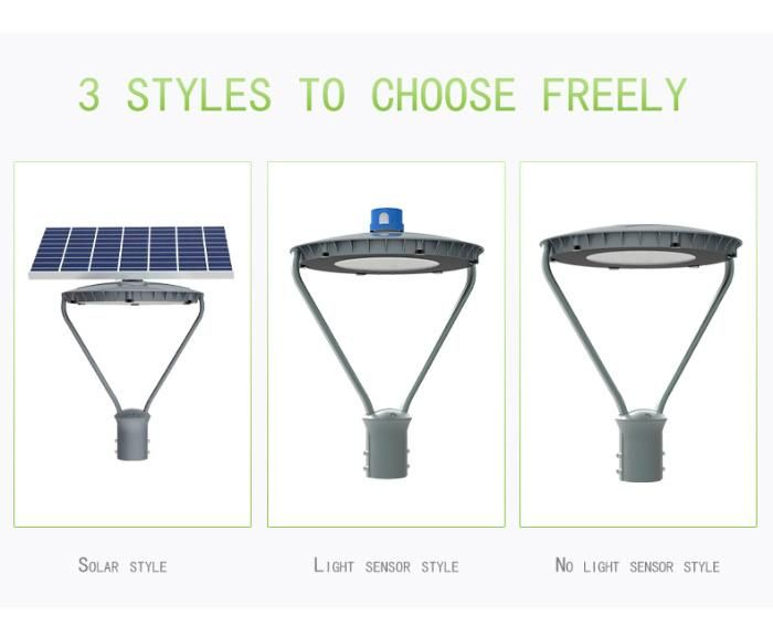 Energy Saving Solar Modern Aluminum 100W 150W LED Garden Light