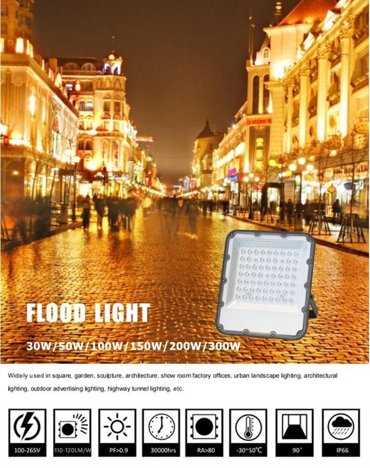 CE RoHS Certification Floodlight Outdoor High-Efficiency LED Chip 100W Advertising Lamps