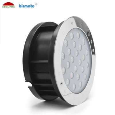 18W DC24V External Control IP68 Structure Waterproof SS316L Stainless Steel LED Ground Light Pool Lighting