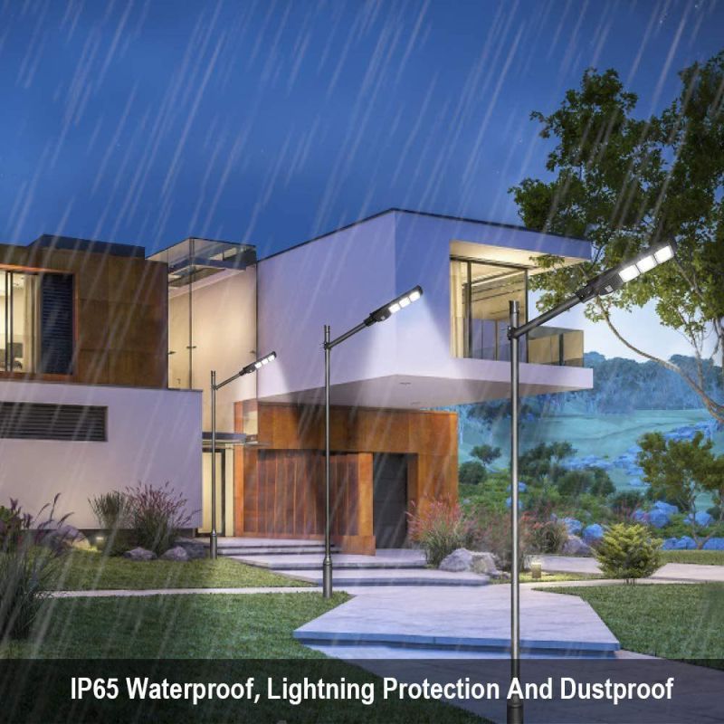 Outdoor Waterproof Lighting Fixture 20W Radar Sensor Solar LED Street Light