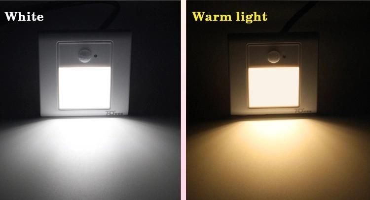 Indoor Motion-Sensing LED Stair Light AC85V-265V 4colors LED Stair Wall Light and CE Certification Recessed Stair Step Light