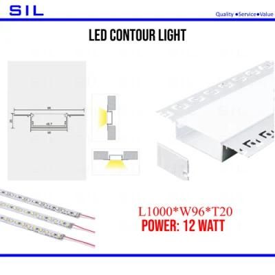 LED Linear Lighting Aluminum Die Casting 12W 24V Multiple Embedded Angle Installation LED Contour Light Wall Wash Light