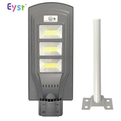 Plastic Housing Waterproof All in One Street Light IP65 60W Light Control COB Solar LED Street Light
