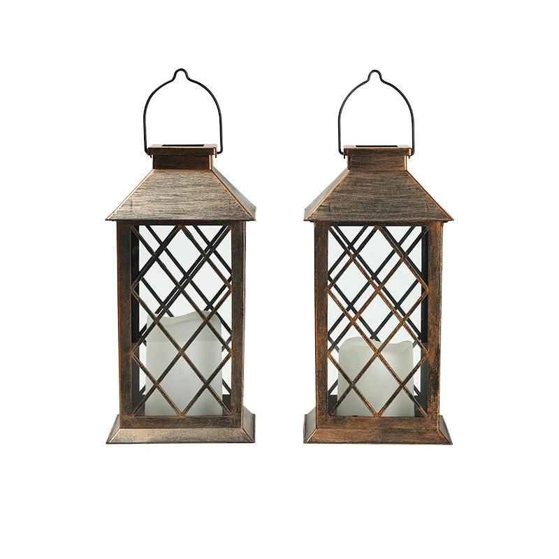 Outdoor Candle Lamp Retro Landscape Decoration LED Solar Lantern