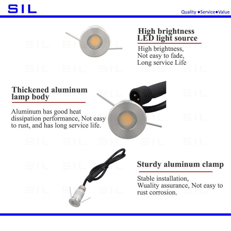 High Lumen COB LED Buried Light Underground 25W IP68 Waterproof Inground Lamp