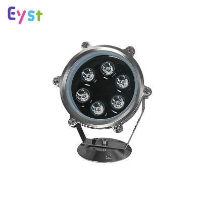 Sunflower Shape Stainless Steel IP68 6W RGB LED Underwater Light