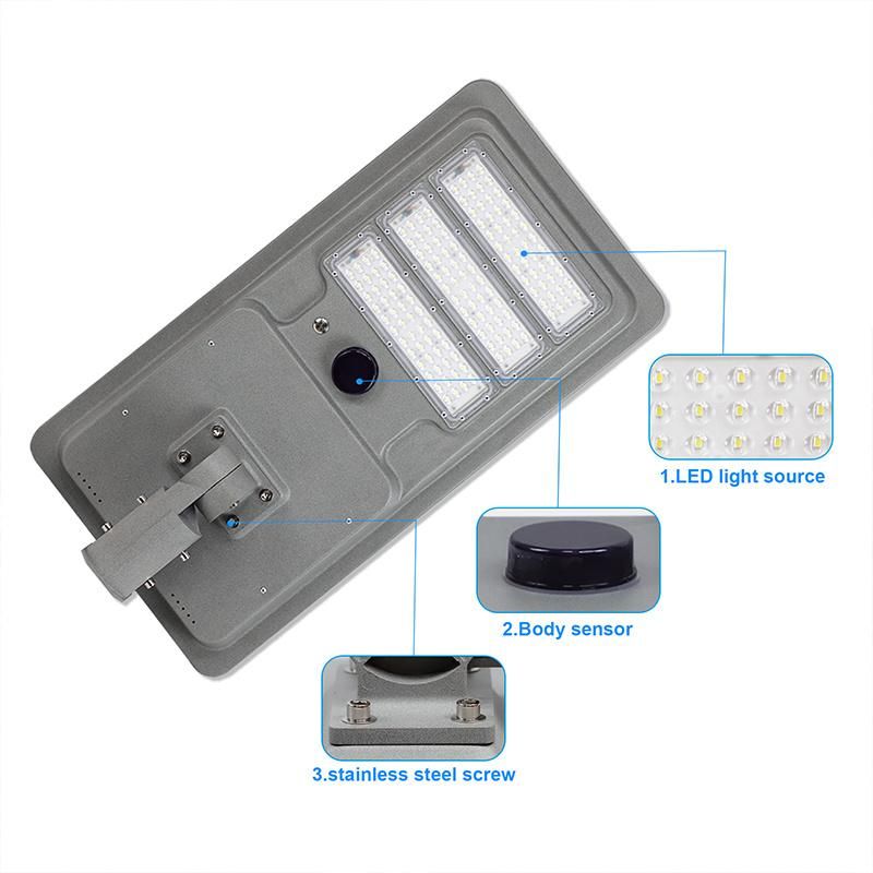 120W Solar Powered Street Lights IP65 for Municipal Roads