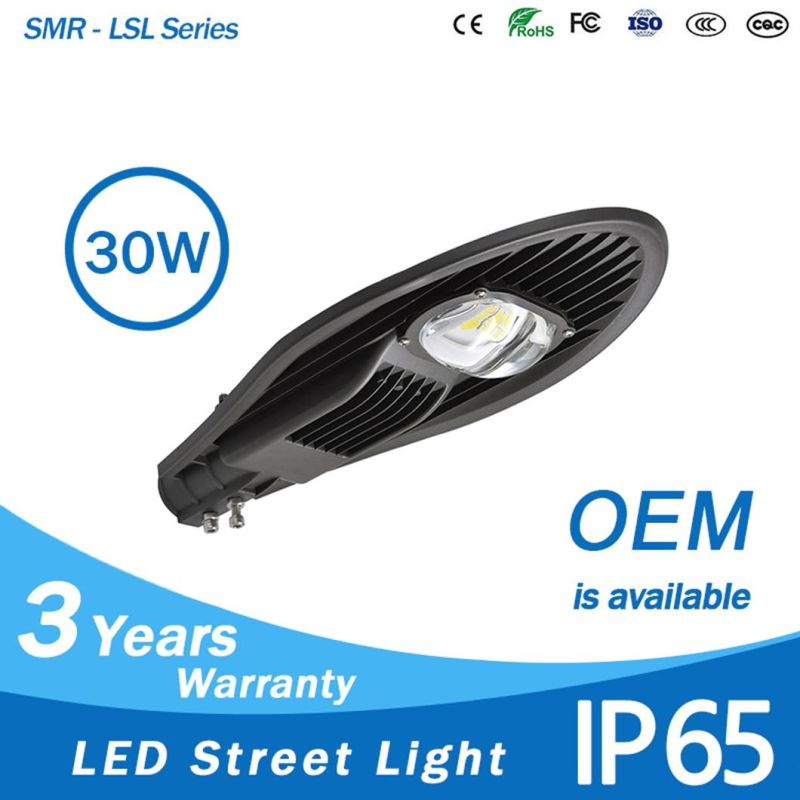Photocell Sensor 30watt COB LED Street Light 30 Watt Factory Manufacture Cobra Head Lights