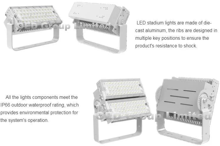 High Lumen IP66 Outdoor 400W Module LED Stadium Light for Tennis Sport Court Lighting