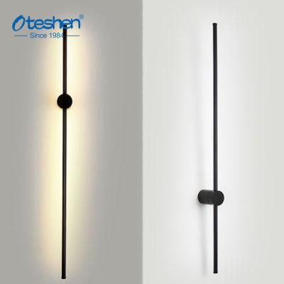 Nordic Modern Minimalist Light Metal Long Line Background Living Room Decorative Indoor Room Wall Lamp