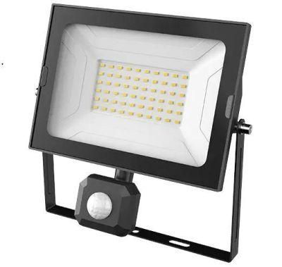 Outdoor 50W Sensor LED Floodlight with Aluminium Material