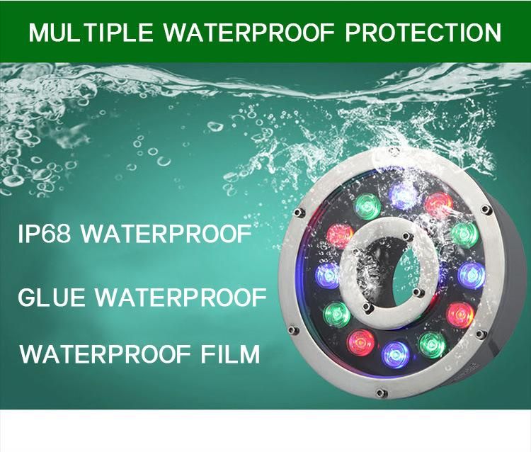 Fountain Lamp LED Underwater Lamp Underwater Spotlight Fountain Lamp Colorful Pool Lamp Landscape Waterscape Lamp Waterproof Lamp