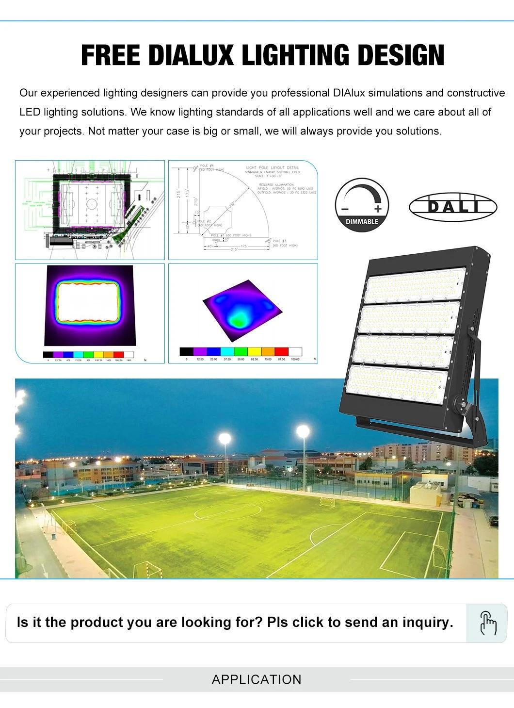 Romanso Energy Saving LED Floodlight 800W 1000W LED Stadium High Mast Light for in Large Sports Field Lighting