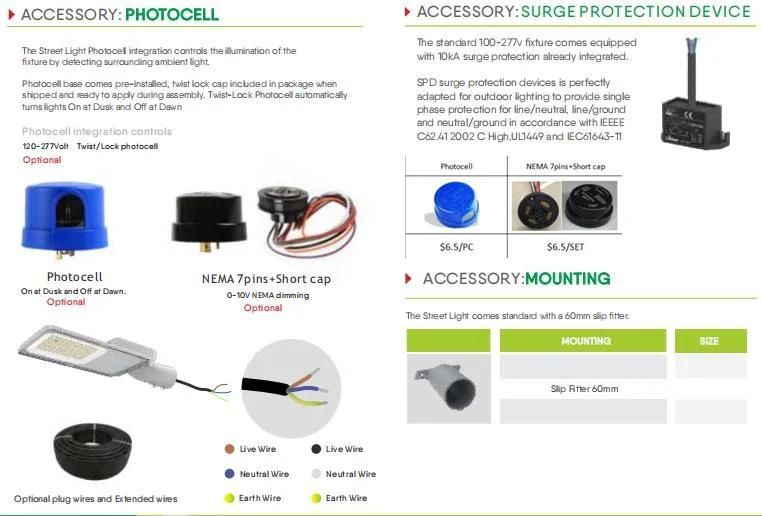 Wholesale High Luminous Efficiency Outdoor Die-Casting Street Light