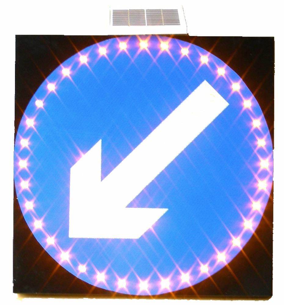 Aluminum Highway Factory Solar LED Road Reflective Traffic Safety Signs