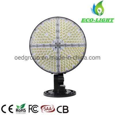 ADC12 Die-Casting Aluminum Flood Lighting Weather Proof Round Bracket 600W 5050SMD Stadium Lamp