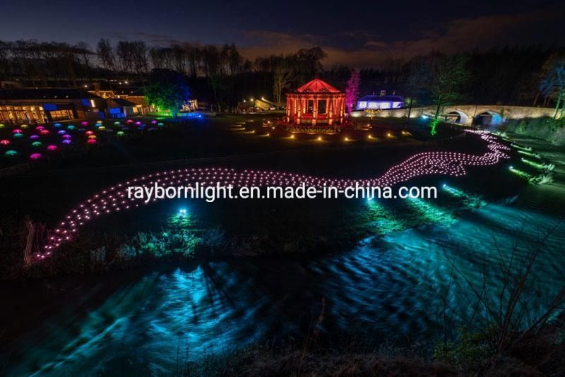 Red/Blue/Green/Pink/Orange/Amber Color 100W 150W 200W 500W Landscape Decoration Amusement Park Lighting Outdoor LED Flood Light