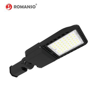 Romanso Commercial LED Shoebox Lights 140lm/W AC100-277V IP66 Waterproof LED Parking Lot Light