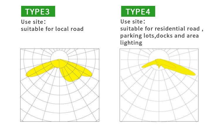 180W High Efficiency IP66 Ik10 Outdoor Waterproof Die-Casting Aluminum LED Street Light