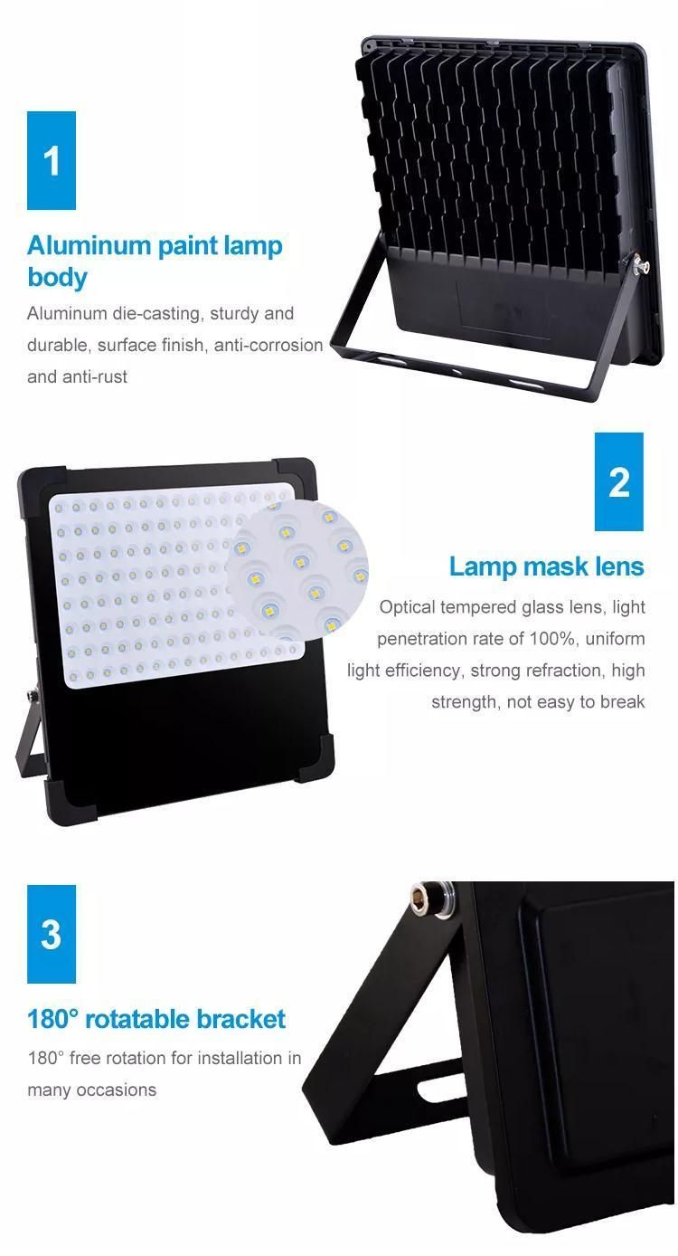 Hot Sale in Europe and America 50W LED Flood Light Aluminum