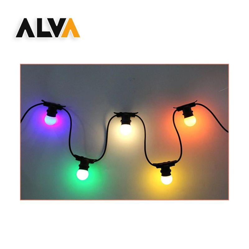 VDE CE Europe LED String with E27 Socket for Decoration and Holidays
