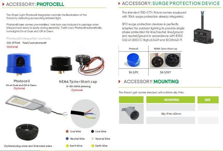 Aluminum Body Street LED Lamp 200W LED Outdoor Street Light LED Street Lights