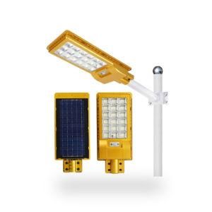 Golden Color Wholesale ABS SMD Radar Sensor 100watt 200watt 300watt Integrated All in One LED Solar Street Lamp