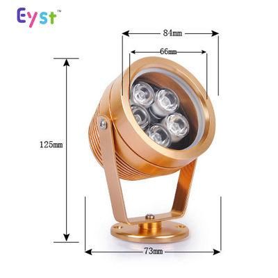 Cheap Price 5W Outdoor Lighting LED Spot Light with Gold Color IP65 Waterproof