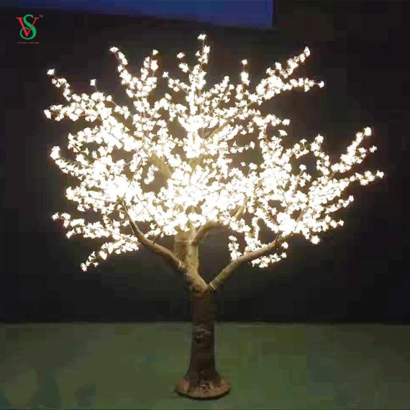 Light up Artificial White Cherry Blossom Light for Garden Decoration
