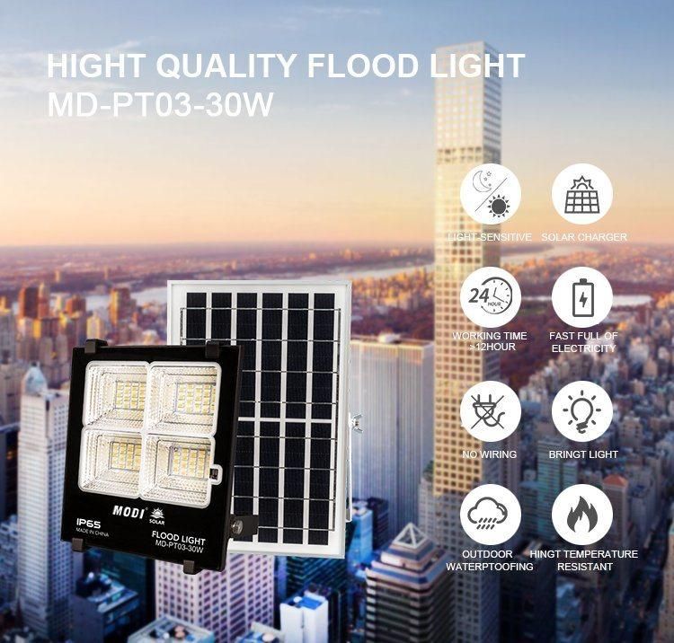 Bspro Best Selling Solar LED Outdoor Double Color Waterproof Floodlight Solar Panel Flood Light