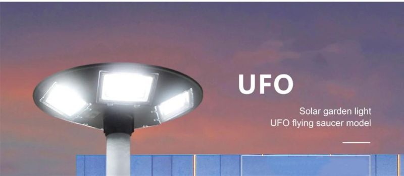 UFO Round LED Solar Street Light Solar Sensor Garden Light, Motion Sensor Control UFO Round Garden Outdoor Waterproof All in One Solar Lightsgarden of Lights Re