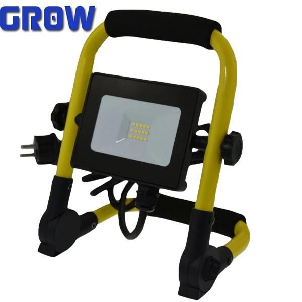 20W Waterproof Adjustable Outdoor LED Floodlight with Bracket and Rubber Cable with Plug