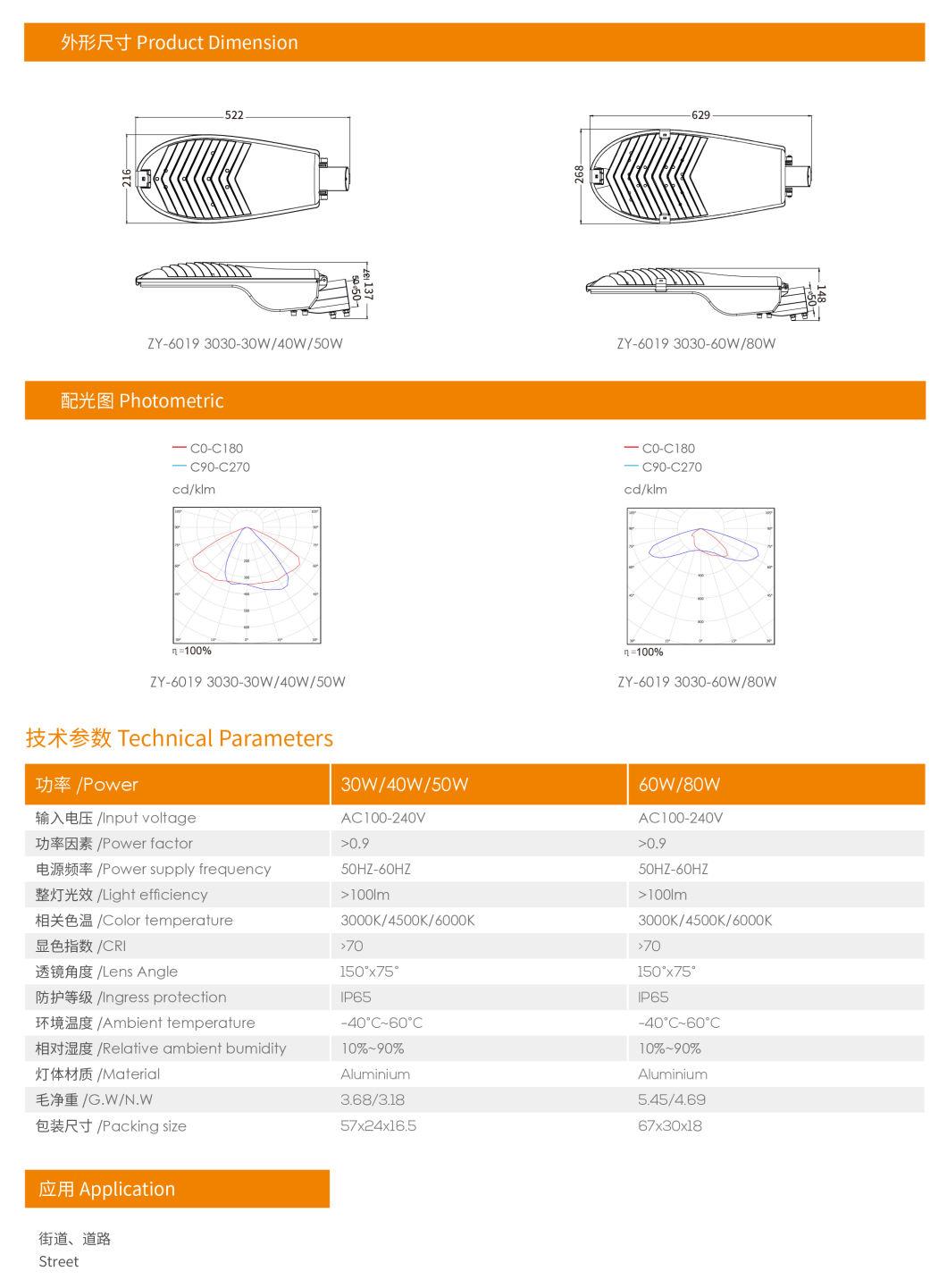 LED Street Light Outdoor IP65 Solar Panel Road Light