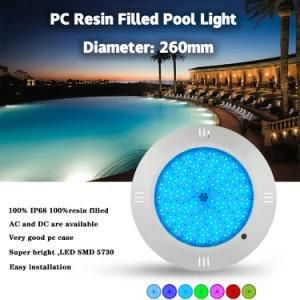 2020 Hot Sale 18watt RGB Resin Filled Wall Mounted LED Swimming Pool Lights with with Edison LED Chip