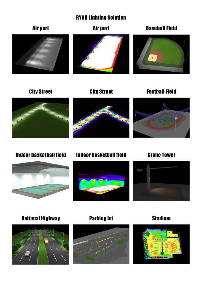 Outdoor Tennis Courts 200W High Mast LED Flood Lamp