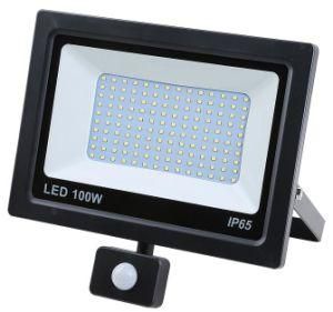 Outdoor 100W LED IP65 Flood Light with Sensor Ce RoHS by TUV (10W-200W, Sensor and non-sensor)