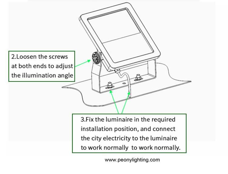2022 High Light Efficiency Ultrathin 240W LED Flood Light