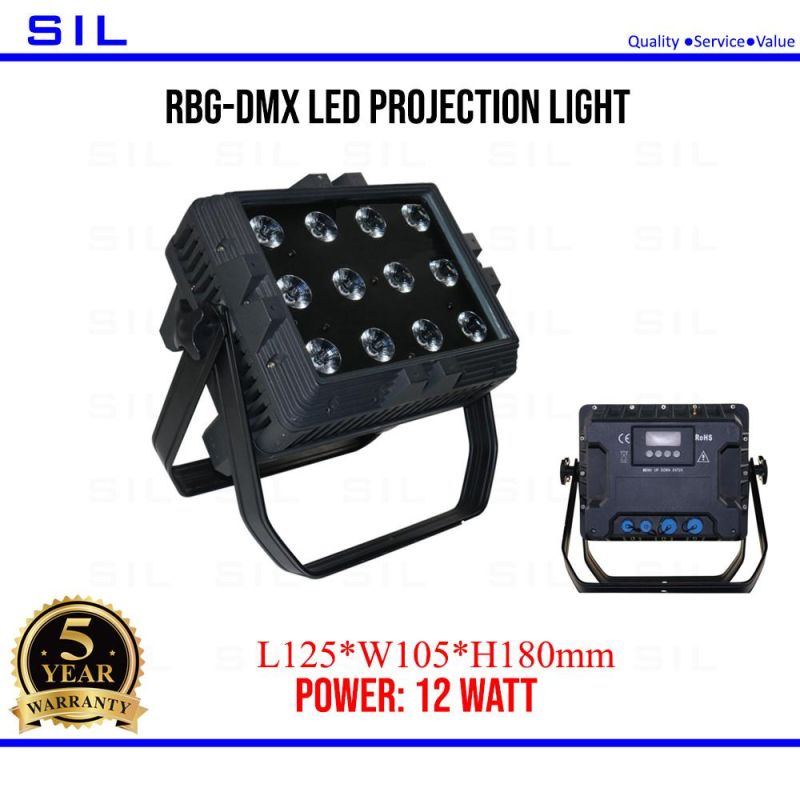 IP65 LED Stage Lights DJ Party 12X3w RGBW 4in1 LED Matrix Stage Light Outdoor LED PAR 64