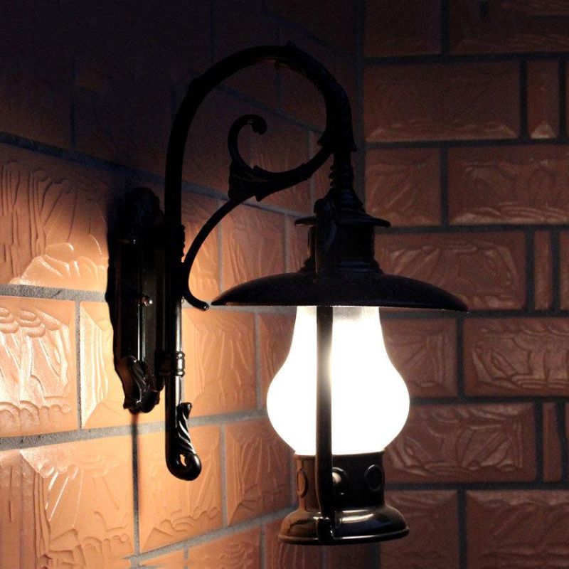 Outdoor Wall Light Waterproof Vintage Lamp Garden Corridor Villa Sconce Kerosene Lamp (WH-HR-77)