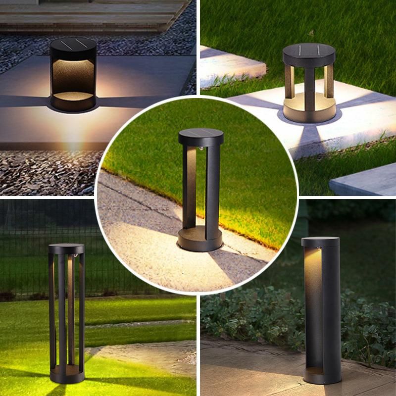 Waterproof Outdoor Column Lamp Modern Solar Lawn Garden Landscape Lamp